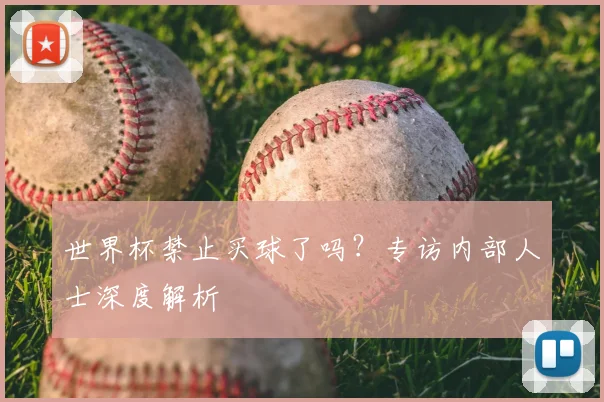 世界杯禁止买球了吗？专访内部人士深度解析