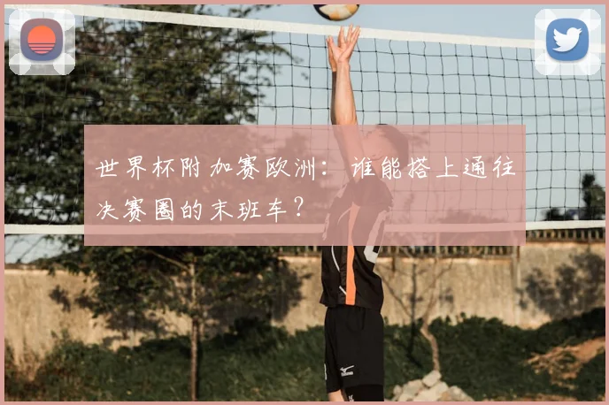 世界杯附加赛欧洲：谁能搭上通往决赛圈的末班车？